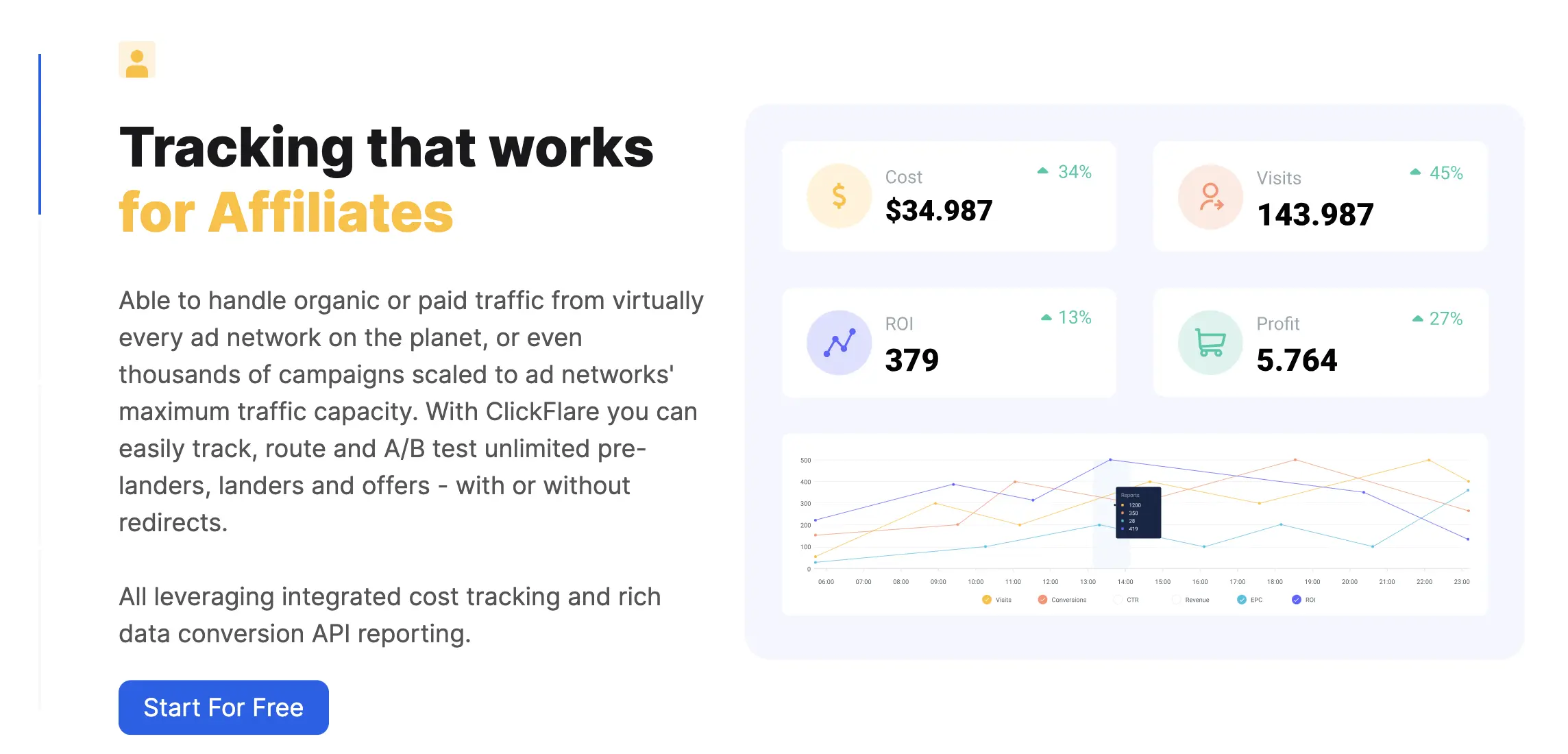 clickflare tracker homepage